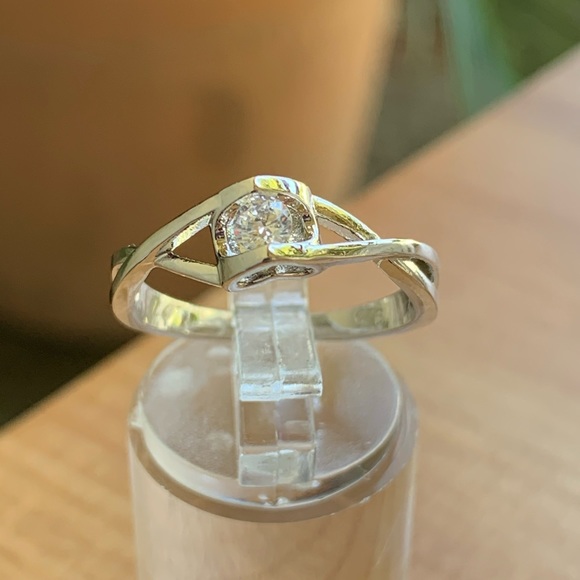 Jewelry - Crystal Zircon Stone Infinite Ring 925 Silver